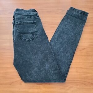 Decree Black Super Skinny Distressed‎ Jeans Ultra Soft/Slim Stretch Sz 3